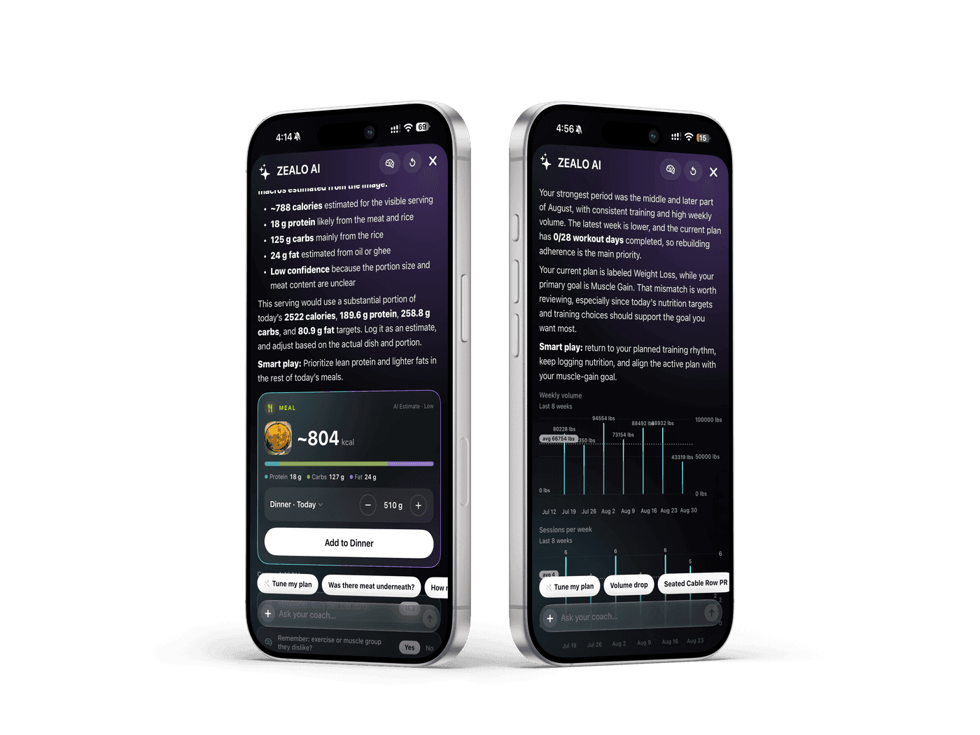 Zealo AI screen